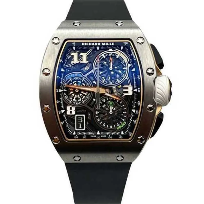 Richarmill Watch Tourbillon Automatic Mechanical Wlistwatches Swiss Men's Watchesライフスタイル屋内タイミングコードテーブルチタンRM72-01 WN-5IR3