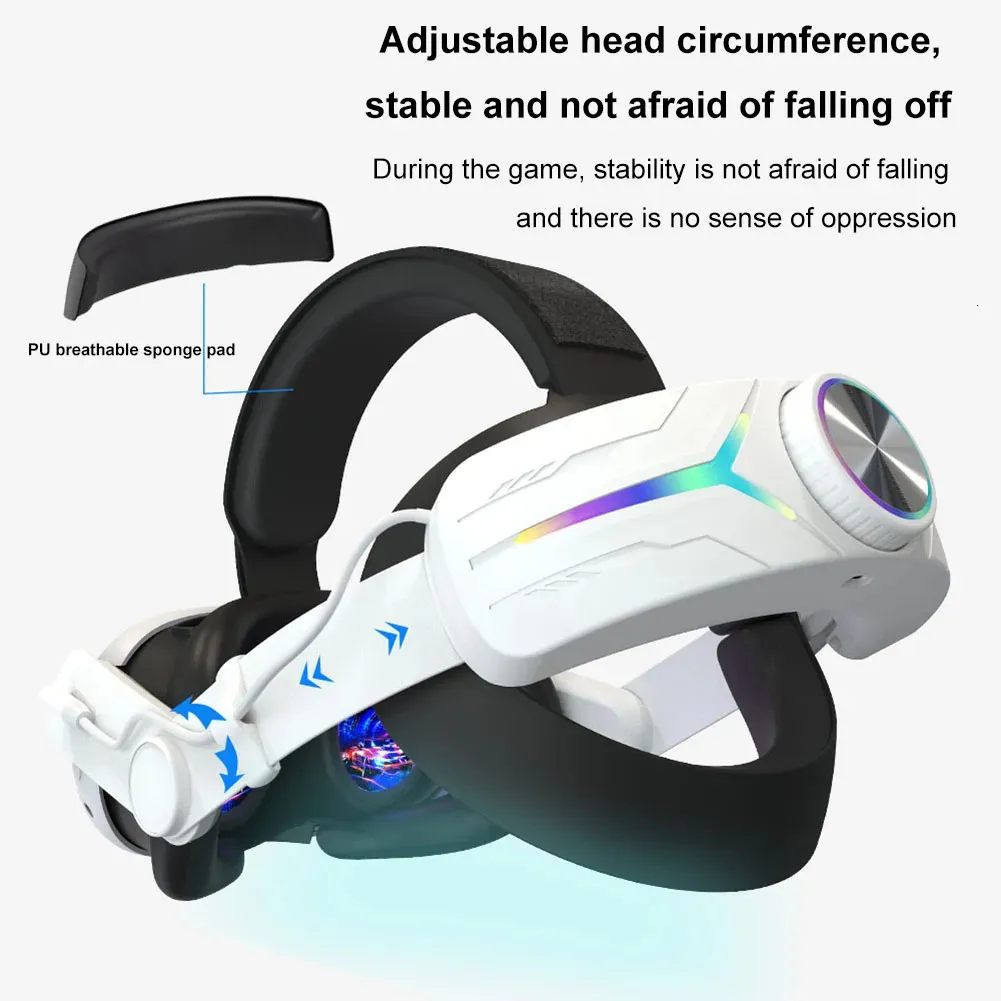 VR Head Strap With 8000mAh Battery For Meta Quest 3  From