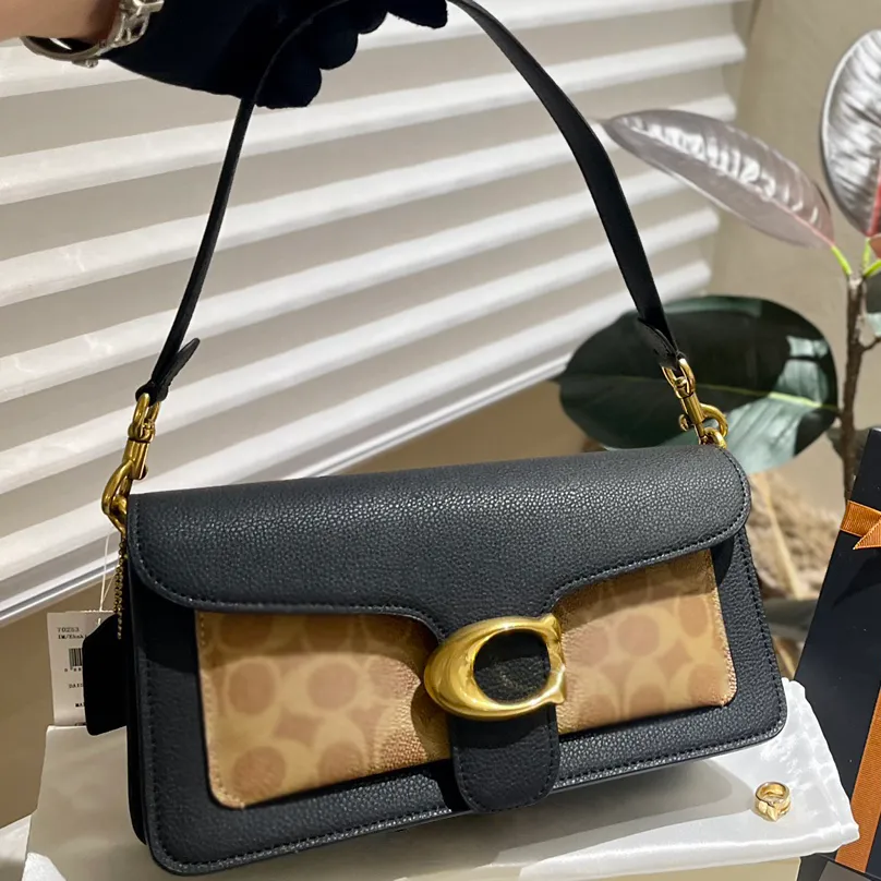Designer Tabby Tote Bags Ds Handbag Real Leather Baguette Shoulder Bag Mirror Quality Square Fashion Satchel