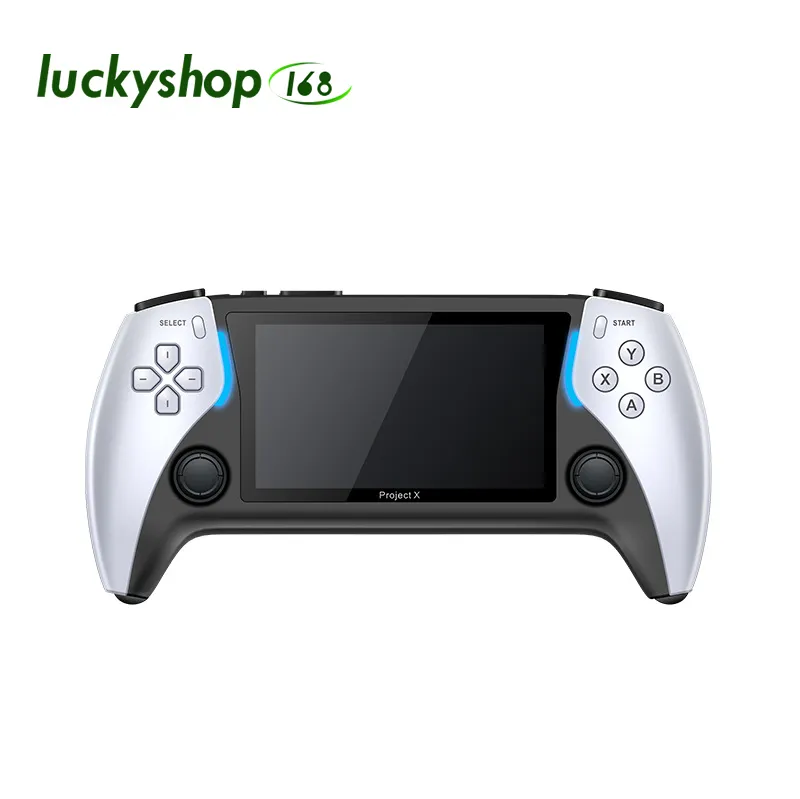 The New Project X 4.3-Inch High-Defintion Ips Screenhandheld Game Console Supports Ps1 Arcade Hd Output For Two-Player Battle