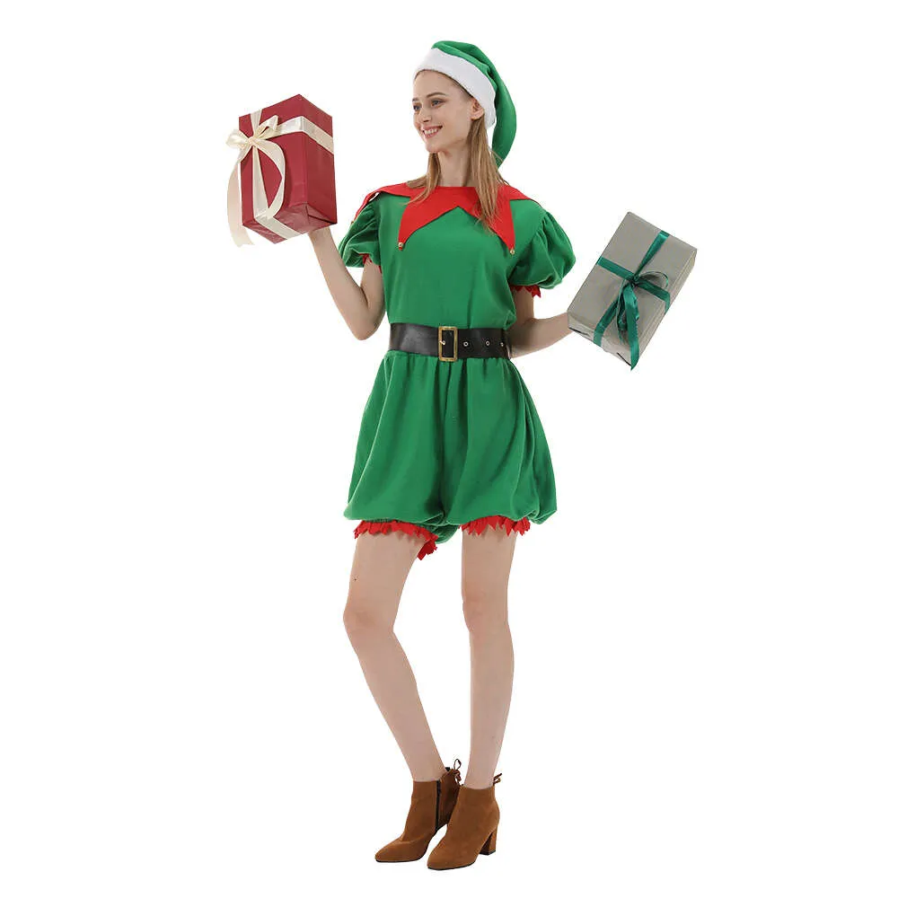 Косплей Eraspooky, женский костюм Санта-Клауса, эльфийская одежда для косплея, сексуальное рождественское, карнавальное, новогоднее праздничное нарядное платье, косплей