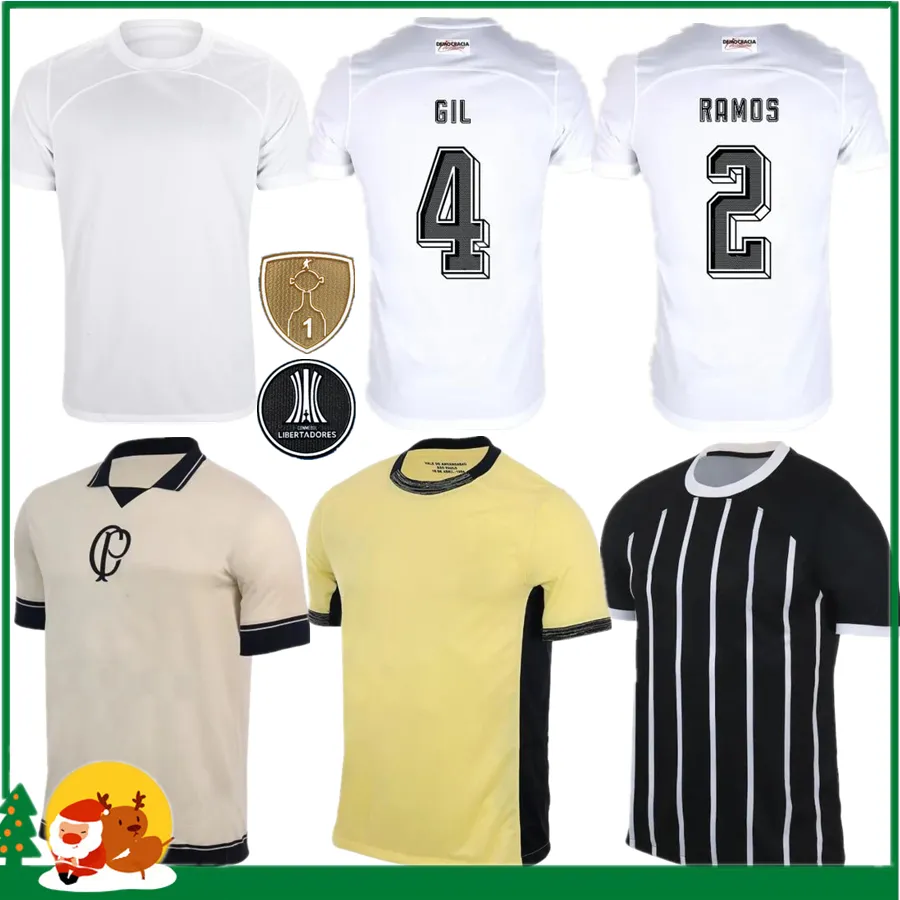 23 24 Maglie da calcio di Corinthians Paulinho Willian Football Shirts 2023 2024 Guedes R.Augusto Luan Fagner Gil Jersey Camisa Corinthian Doutor Shirt