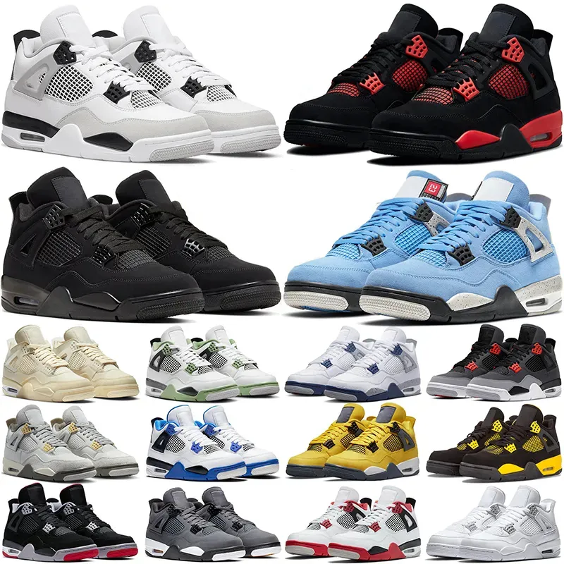 Basketball Shoes For Men And Women Bred 4s UNC Black Cat University Blue The Cactus White Grey Pure Royalty For Sports And Casual Wear 36 47 EU From Vipshoeskingstore 22.42 DHgate.Com