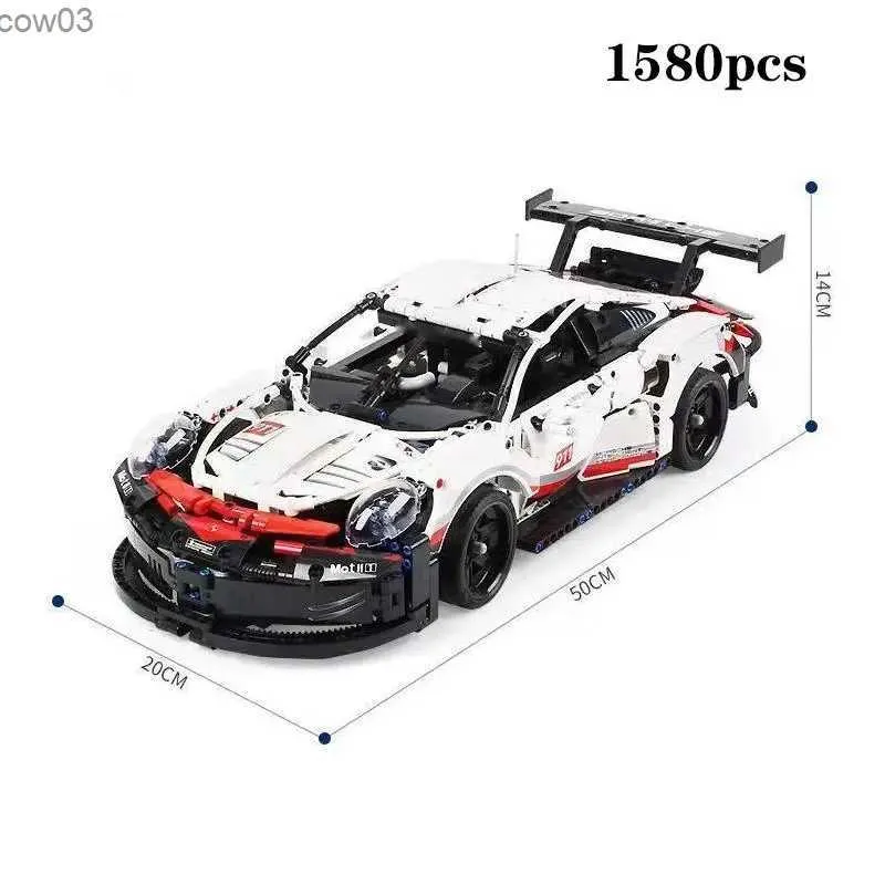 블록 1580pcs 기술 자동차 장난감 선물을위한 기술 자동차 장난감 선물 성인을위한 모델 구축 프로젝트 벽돌 건설자 크리스마스 선물 R231020
