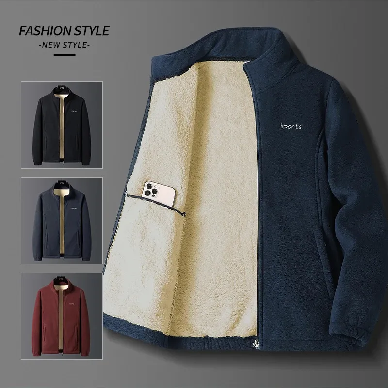 Mäns västar 5xl män Autumn Jacket Plus Size Thicked Warme Fleece Parka Outdoor Sports Spring Casual Wear Tactical Coat 231020