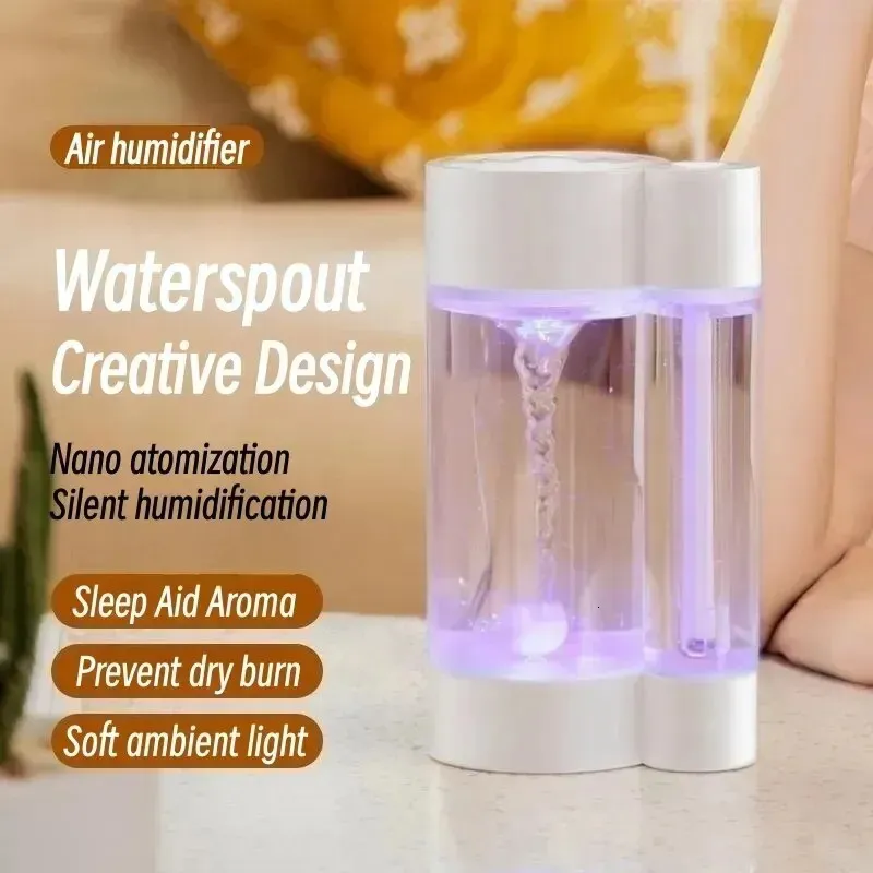 Vapeur Creative Waterspout Humidificateur d'air Portable USB Ultrasonique Brouillard Lourd Diffuseur D'arôme Parfum Eau Mist Maker avec L 231020