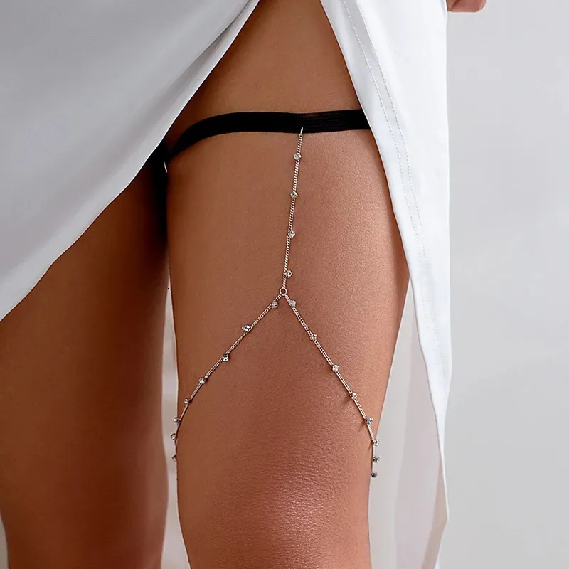 Sexy Boho Elastic Thigh Chain Adjustable Multilayer... From Mala84, $12.42  | DHgate.Com