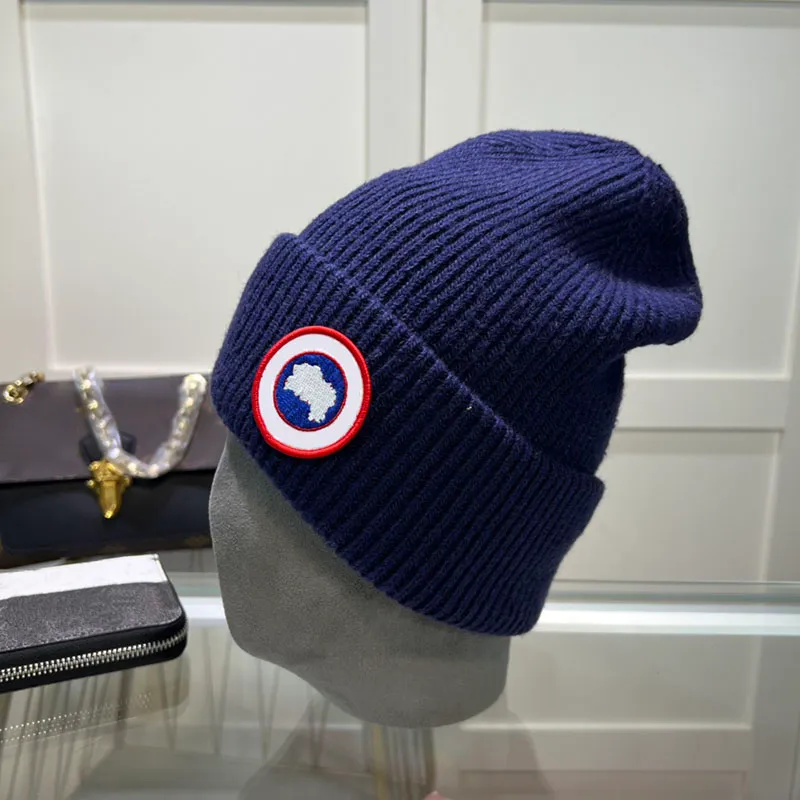 Presente designer moda cachecol ganso chapéu inverno gorro quente malha orelha proteção casual temperamento frio boné esqui c