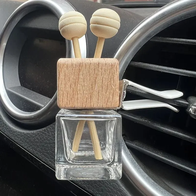 Car Air Outlet Freshener Diffuser Bottle Clip Perfume Empty Bottle Pendant Essential Oil Cars Fragrance Hanging Ornament