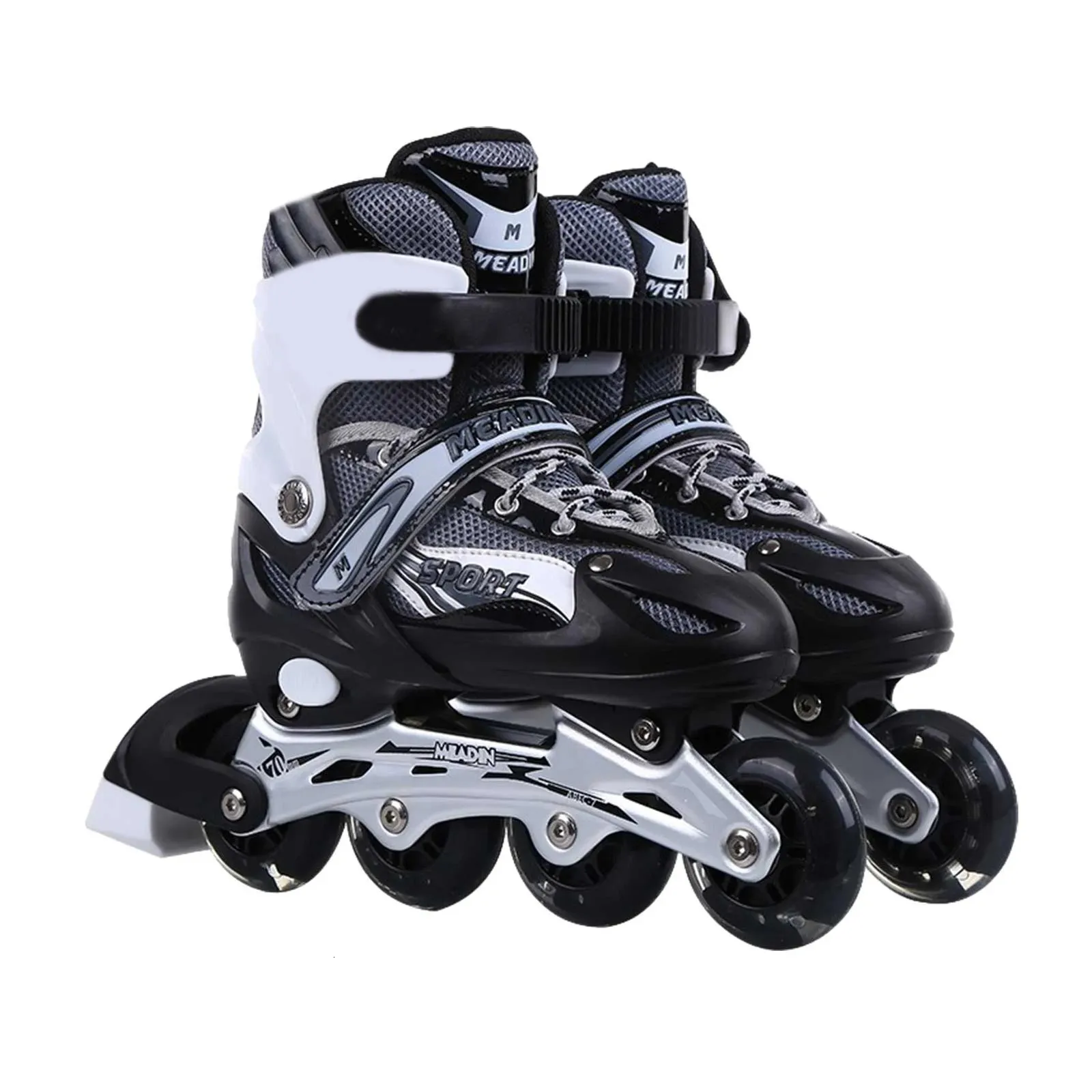 الزلاجات الدوارة المضمنة تضمن الزلاجات أحذية الهوكي التزلج على الزلاجات أحذية رياضية بكرات أسطوانة الأطفال مع عجلات خفيفة إسقاط 231019
