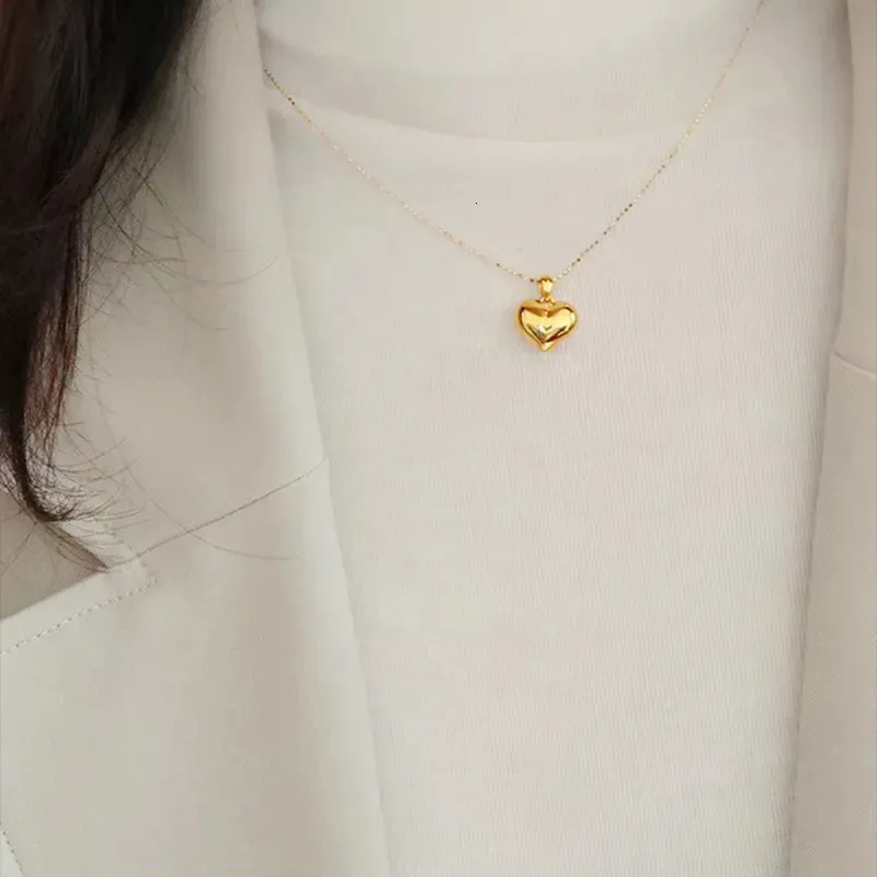 【2025】お歳暮・冬ギフト Heart Gold DHgate.com:18K Pendant Real - Women for Necklace アクセサリー