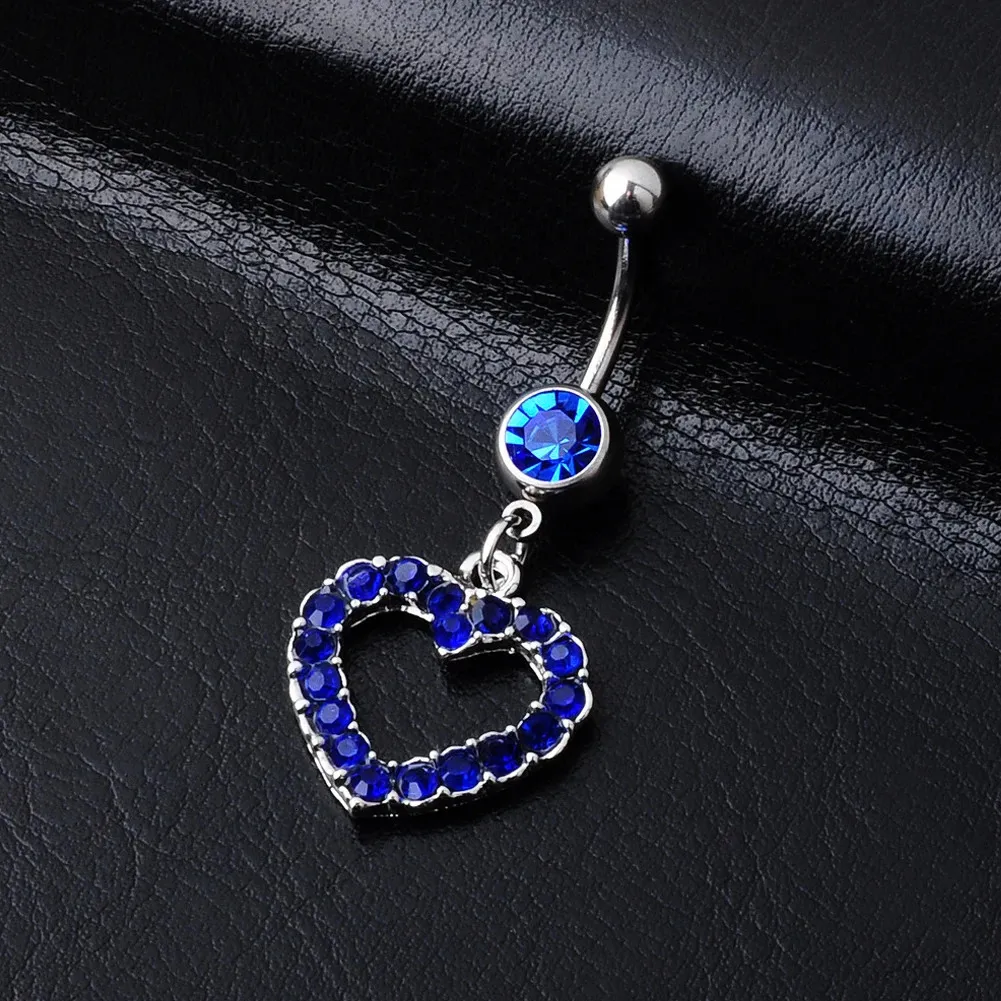 Piercing Ombelico Farfalla In Acciaio Chirurgico Con CZ - Oro E Argento, 14G 10mm, Per Donne - Foto 8