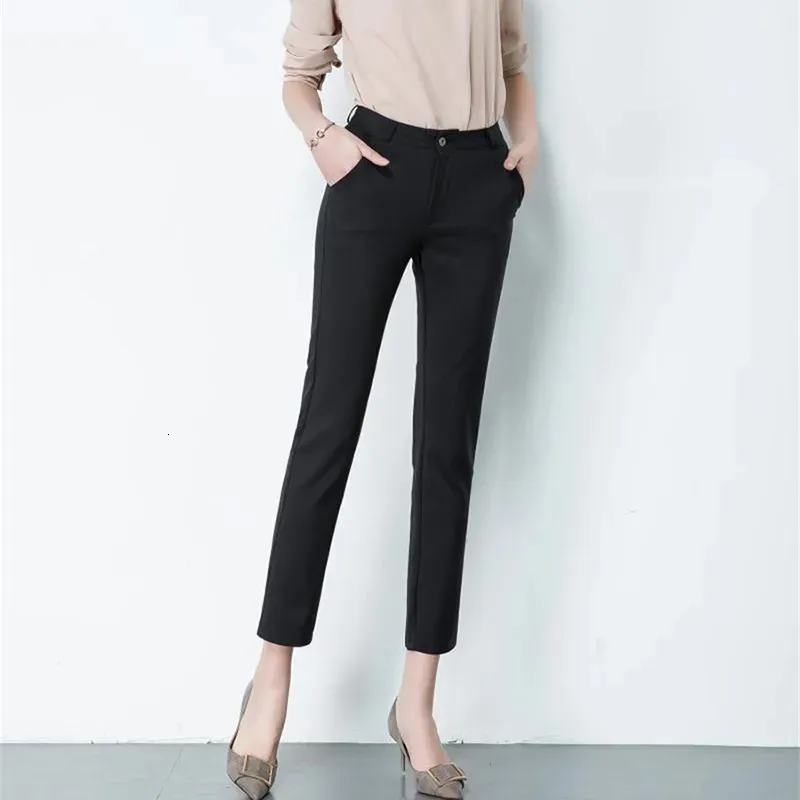 Elegant Womens Cotton Spandex Capris In S 4XL Sizes For Formal