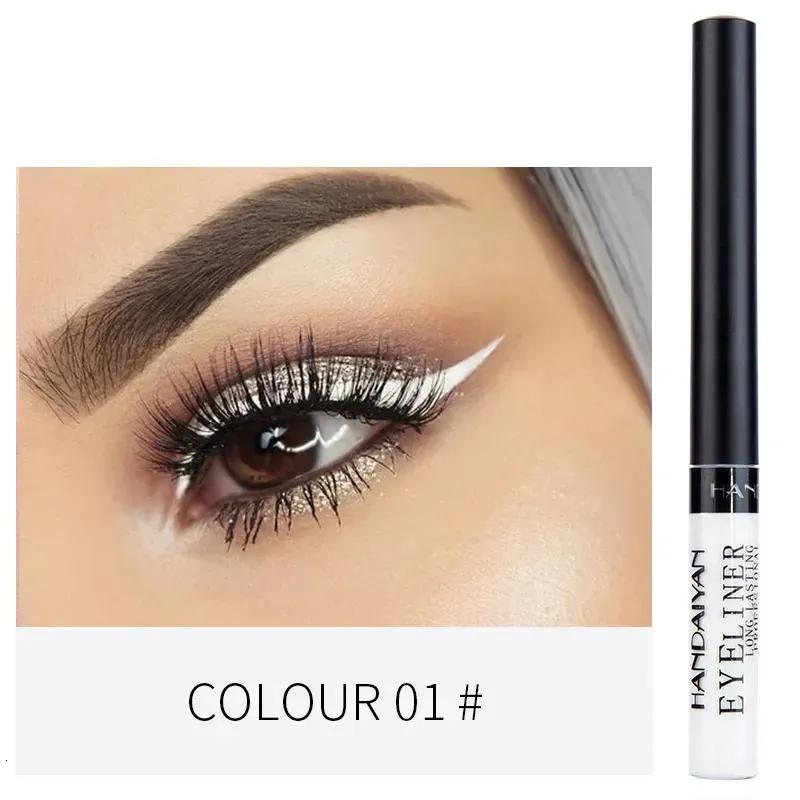 Göz Shadowliner kombinasyonu su geçirmez sıvı eyeliner kalem 12 renk hızlı kurutma kalıcı mat mavi beyaz pembe neon pürüzsüz eylin kalem makyaj kozmetik 231020