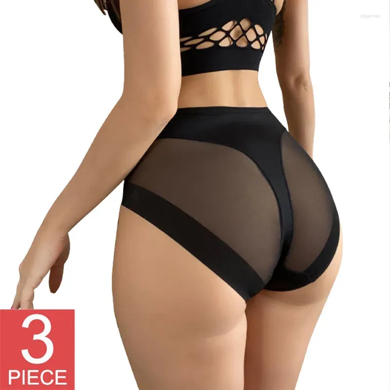 Shapers de mujer 3 unids / set Mujeres Bodyshorts Body Shaping Bragas Pantalones femeninos Malla transpirable Íntimos Alto control elástico Calzoncillos sin costuras