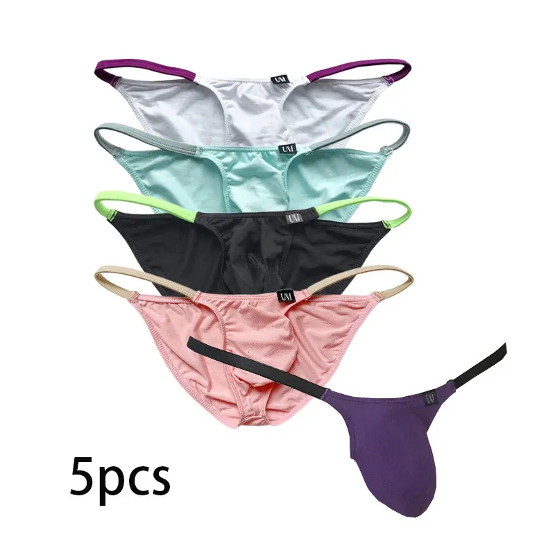 Slips Hommes Taille Basse Modal Matériel Slip Confort Avec Poche Sous-Vêtements Respirant Sexy Bikini Brirefs 231020