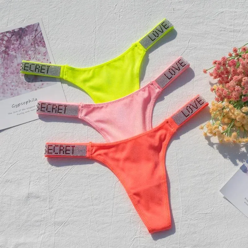 Tanga Para Mujer Con Brillantes Ropa Interior Sexy Fluorescente De 7 68 DHgate