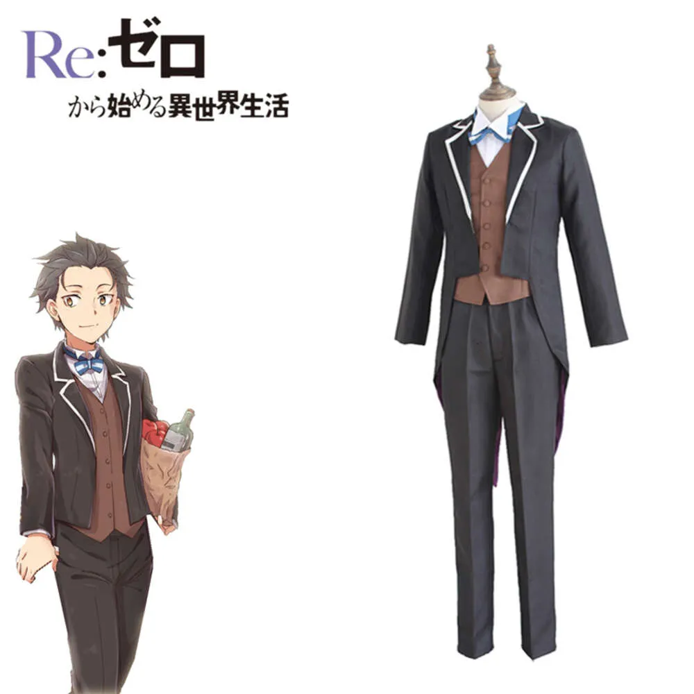 Cosplay Re: Zero Natsuki Subaru Suit Kara Himeru Isekai Seikatsuanime Cosplay rozpoczynający życie w innym świecie Tuxedo Costumescosplay