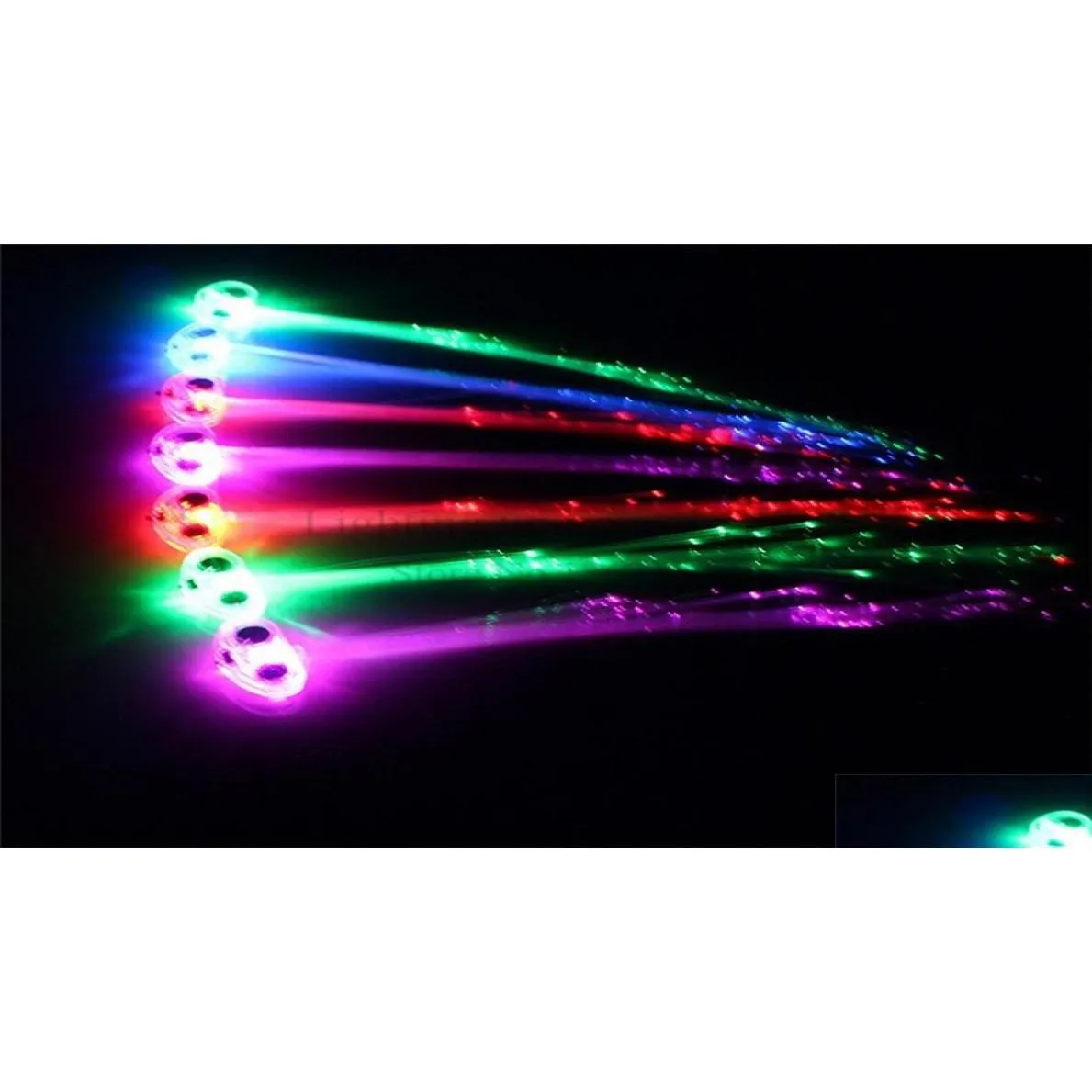 Nieuwigheid Verlichting Led Haar Vlecht Clip Haarspeld Mticolor Flitslicht Verjaardag Neon Dans Viering Benodigdheden Voor Halloween Lichten Lighti Dh4Oj