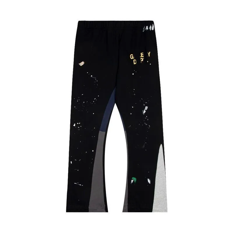 Tech pants Men's Jeans Mens Dept Pants Galleries Sweatpants Speckled Letter Print cotton Women's Couple Loose Versatile Casual Straight Autumn pants US S-2XL