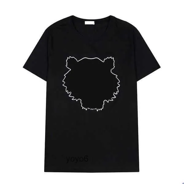 Femmes Designer T-shirt Kenzo Hommes Tshirt Été Streetwear Manches courtes Tête de tigre Broderie avec lettres Impression T-shirts en vrac Tendance 9 KU0T