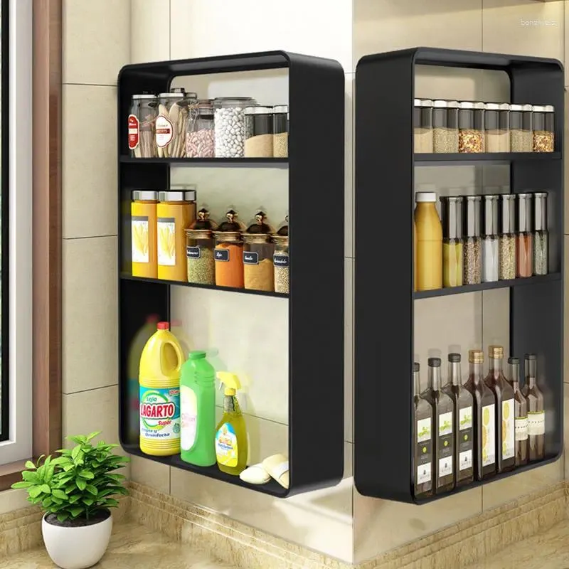 Hooks WHYY Kitchen Storage Holders Carbon Steel Organization Racks Cabinet Above The Double-layer For Shower Bedroom Home Accessories