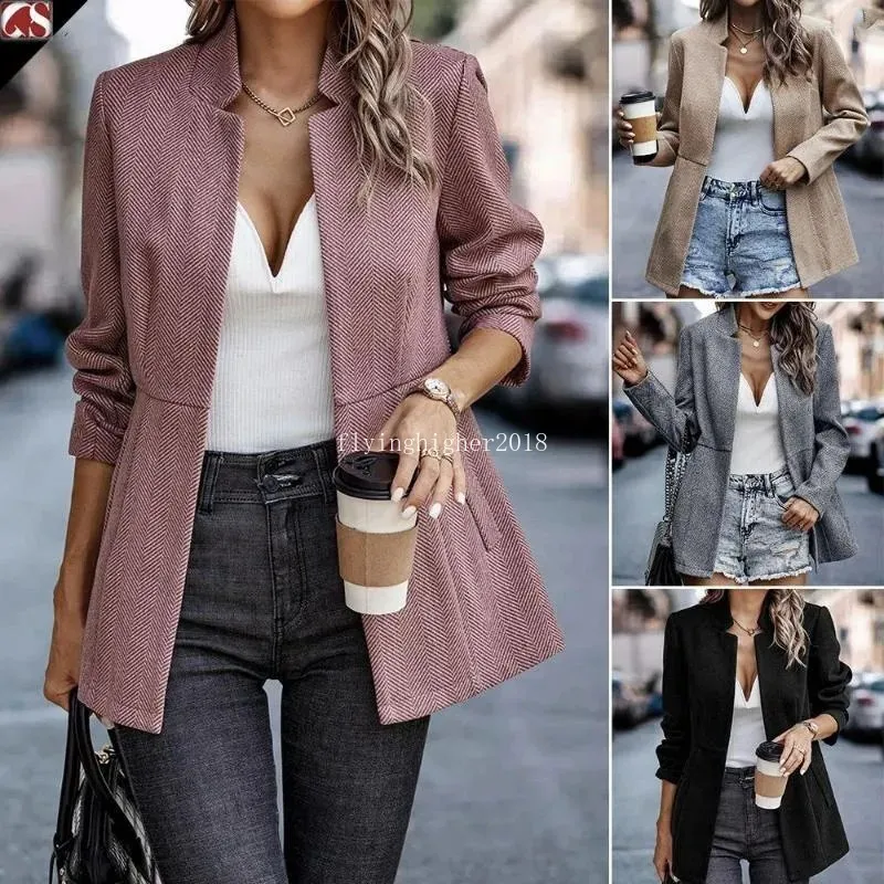 Women's Suits Autumn Fashion Blazer Women Coat Slim Fit Ladies Winter Jacket Long Sleeve For