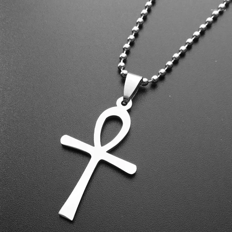 Pendant Necklaces 5pcs Stainless Steel Girl Character Shape Cross Blessing Simple Religion Christian Jesus Faith Lucky Necklace Jewelry