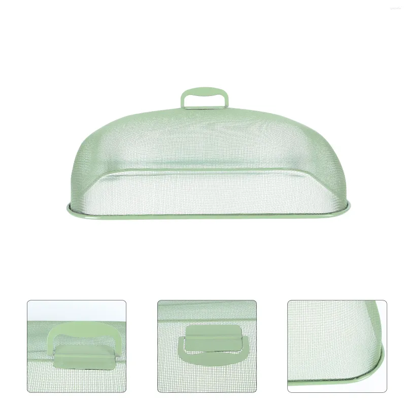 Dinnerware Sets Iron Cover Household Fresh-keeping Mosquito-proof Meal Collapsible Umbrella Dust Kitchen Practical Mesh