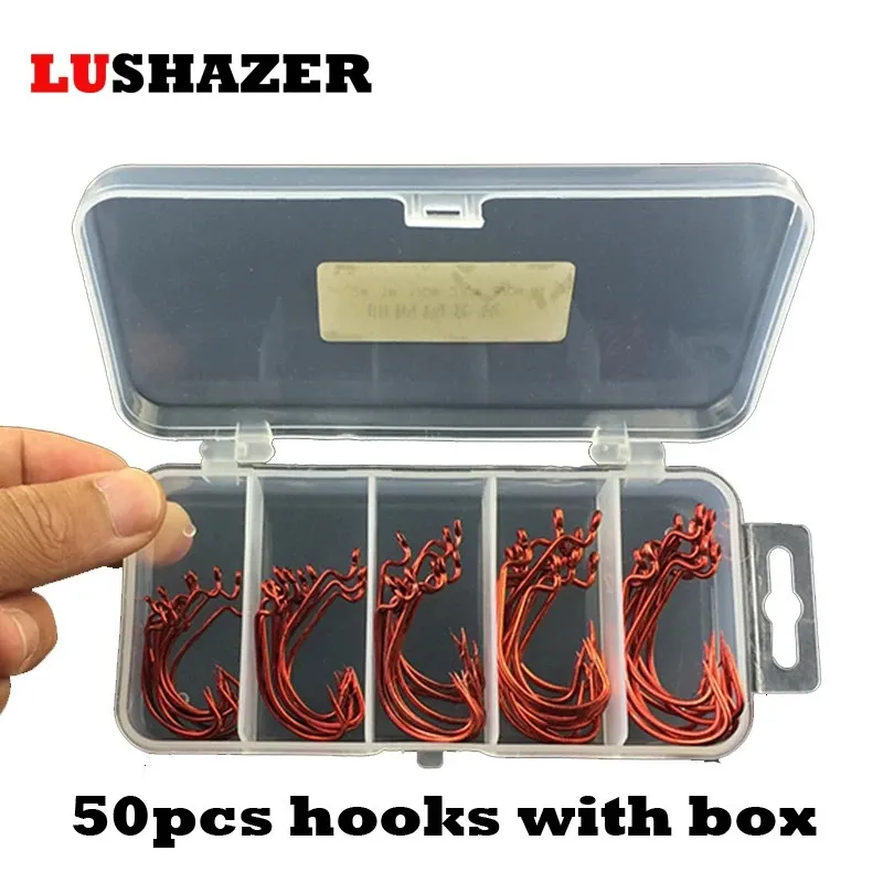 Fishing Hooks Sea Hooks Fishing Box LUSHAZER Offset Hook 2# 30# Carp Snap  Fishing Big Hooks Tackles Accessories Fishhook 231020 From Ning07, $8.54