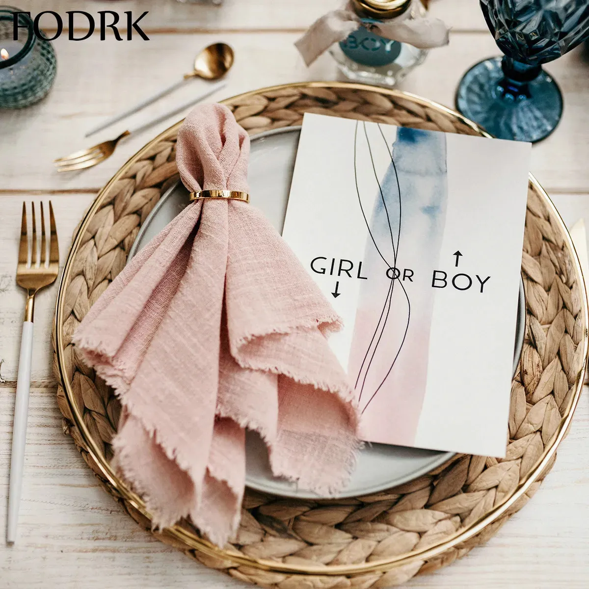 Table Napkin 10pcs Wedding Decoration Dinning 4242cm Cloth Mat Country Dusty Pink Fabric Cotton WED Decor Tea Towel Linen TABL 231019