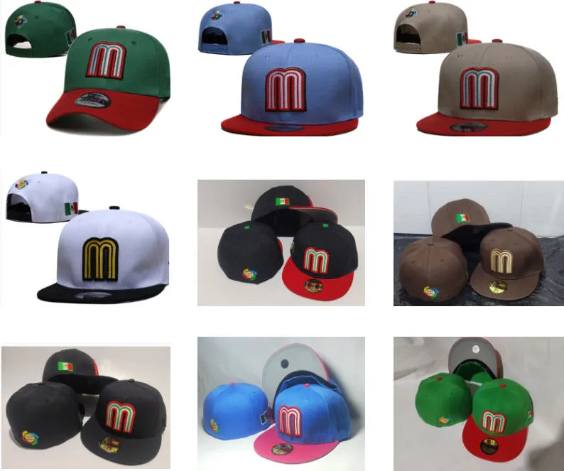 Hot Sell Mexico Baseball Basketball Football Fans Snapbacks Hattar Anpassade alla lag monterade Snapback Hip Hop Sports Caps Mix Order Fashion 10000 Designs Hats