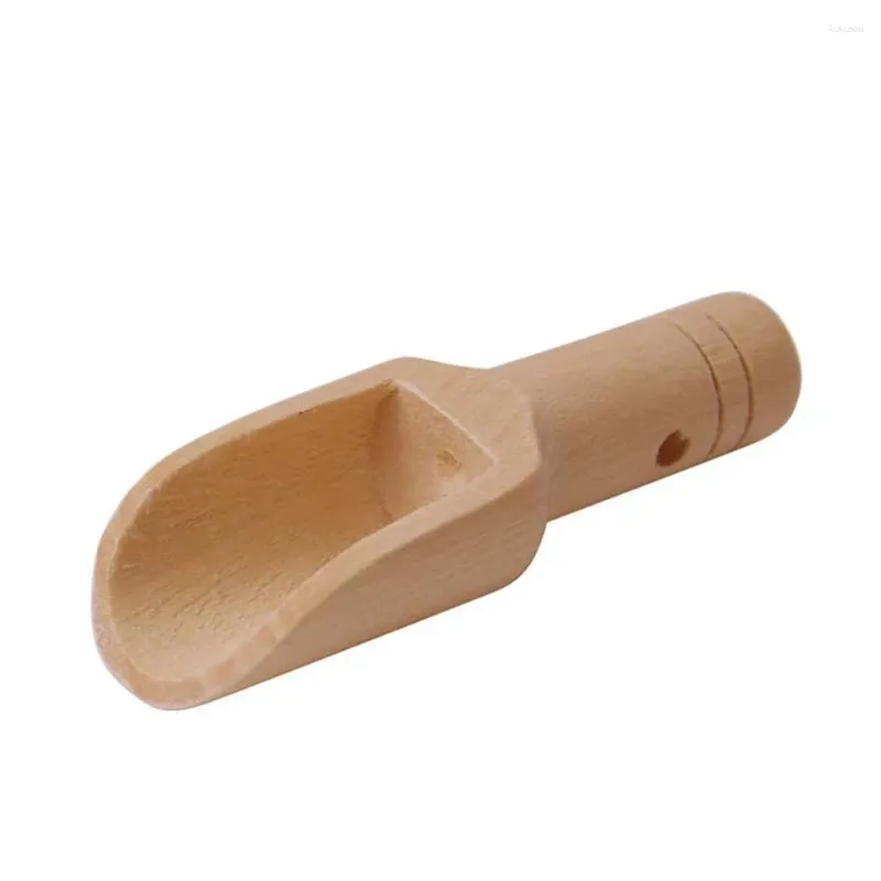 Cuillères à thé 10 pièces 2.4 7.8cm cuillère en bois de Lotus respectueux de l'environnement ustensiles de cuisine en bois de haute qualité pour épices haricots farine de riz sucre