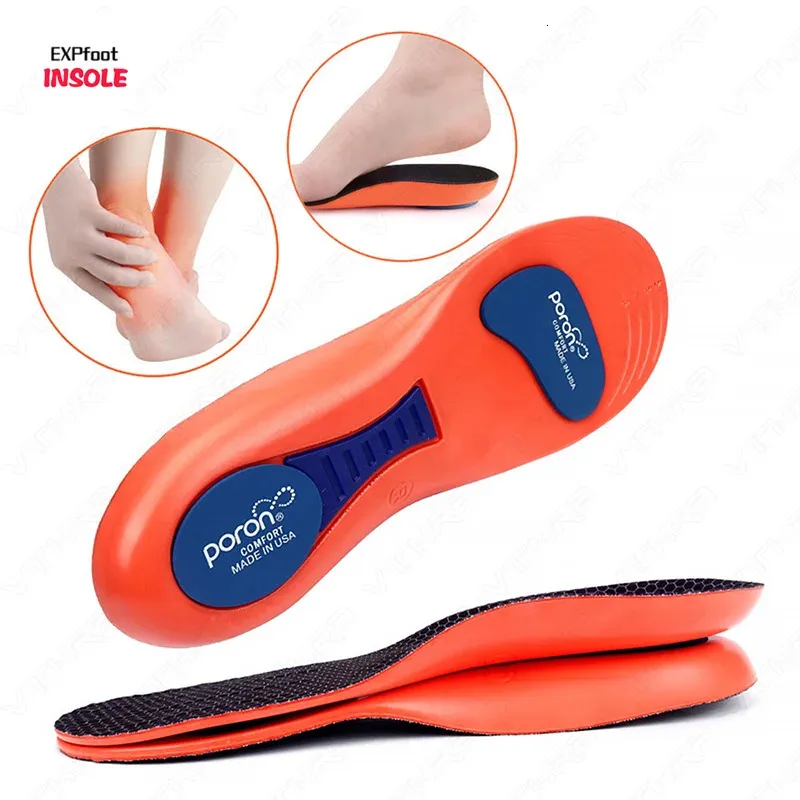 Accessoires de pièces de chaussures PORON Silicone doux élastique coussin d'air semelles de Sport orthopédique Absorption des chocs respirant soutien de la voûte plantaire chaussures de course semelles 231019