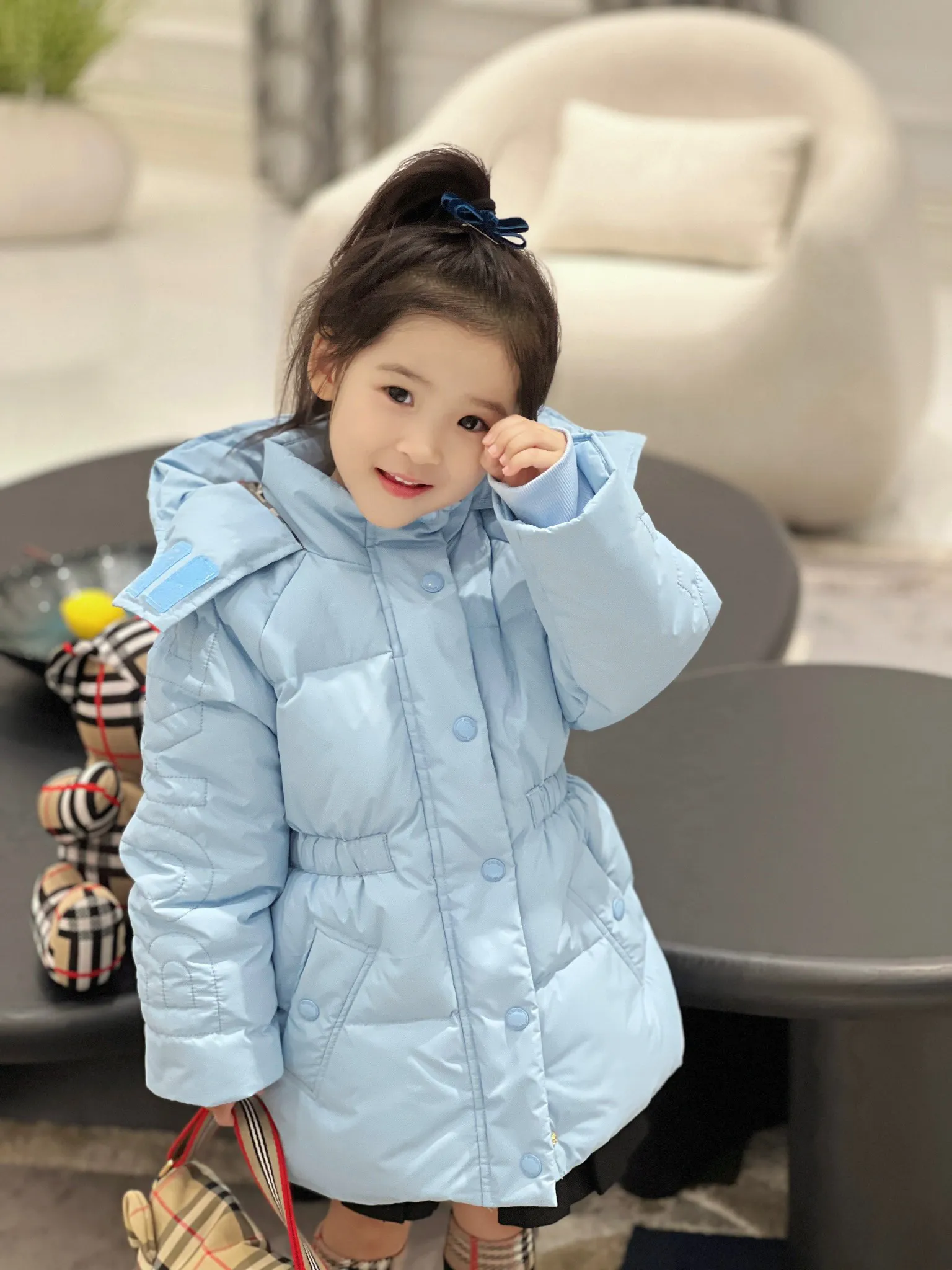 Save Big on Bulk Children's Long Coats Warm Childrens Clothes: Girls' Long  Down Coat, Winter Thicken Hooded Jacket, Waist Retraction Outerwear Best 
