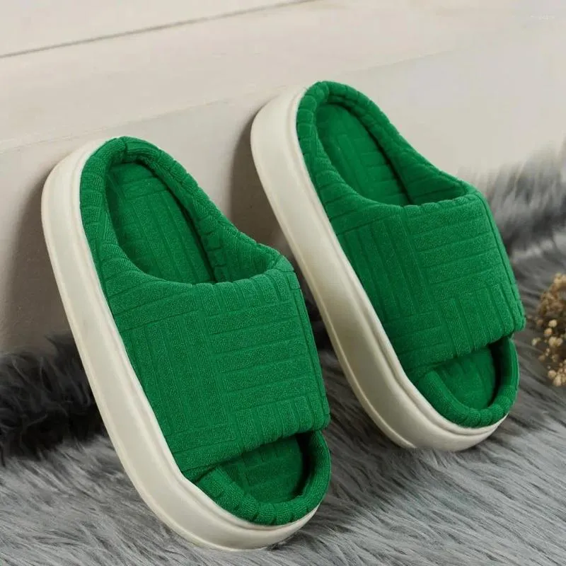 Pantoufles sandale Jari Terbuka Merek Mewah Selop Hijau Untuk Wanita Sepatu Datar Pakaian Luar plateforme Bot Pelampung