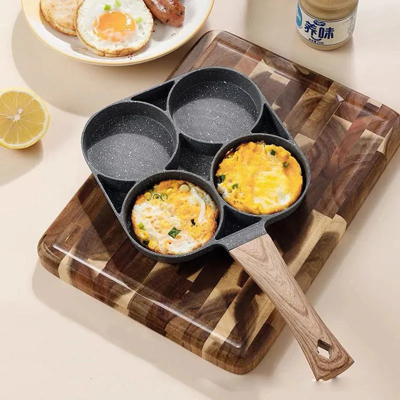 Patelnia czterokurowa garnek do smażenia zagęszczona omlet bez stku do jajka stek gotowanie szynki produkt kuchenny 231019