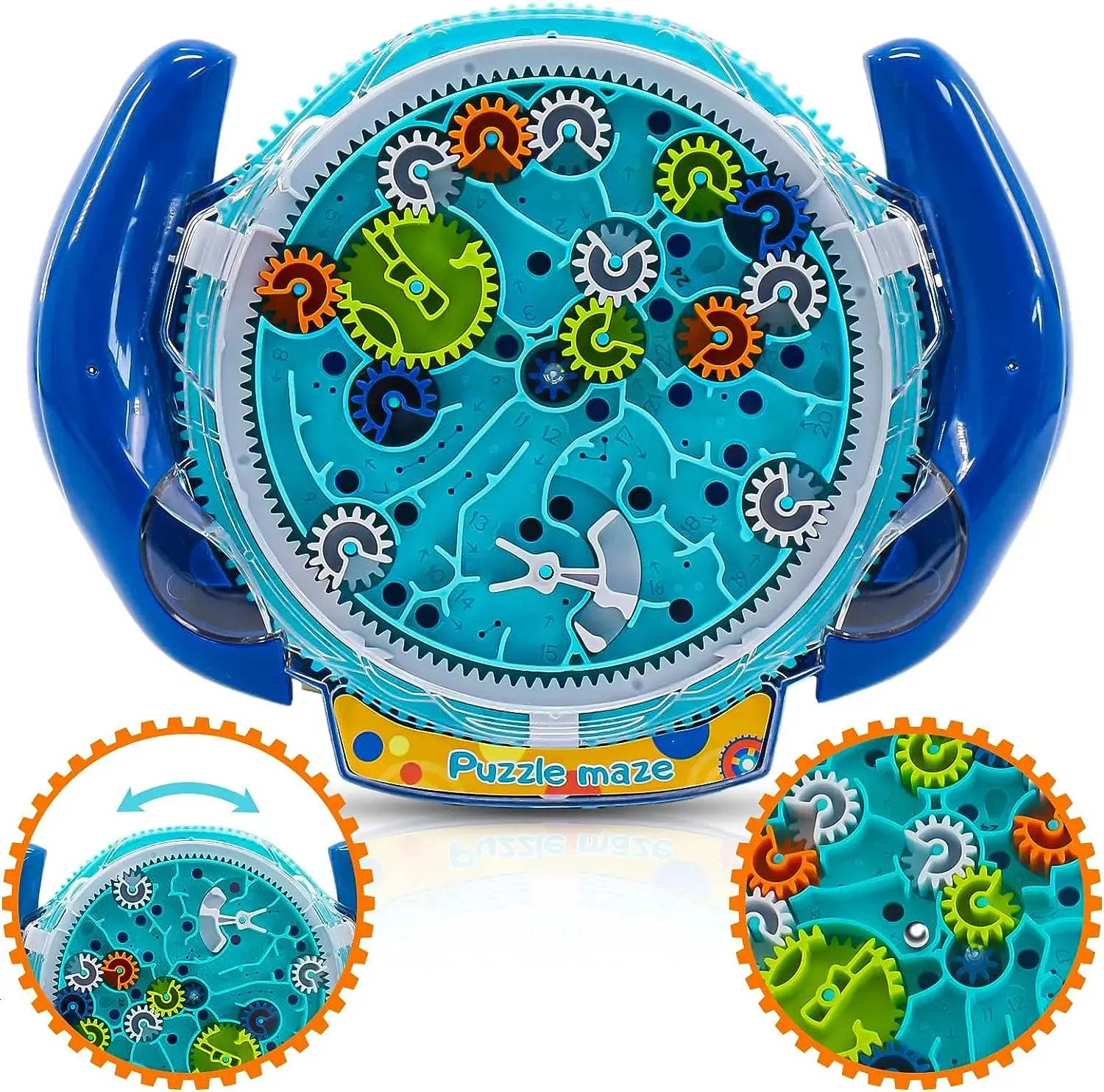 Accessoires de maison de poupée Jeux de puzzle de labyrinthe de gravité pour enfants Cool vaisseau spatial labyrinthe jouet contrôle de vitesse avec deux billes d'acier défis jeux de motricité fine 231019