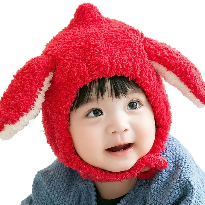 Chapeaux pour bébés de 1 à 4 ans, Bonnet pour garçons et filles, chapeaux chauds et épais pour enfants, chapeaux en tricot avec oreilles mignonnes pour enfants