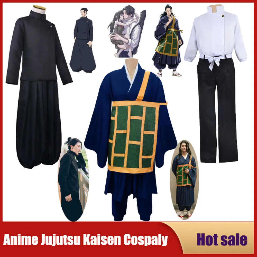 Cosplay Anime Jujutsu Kaisen Costume Cosplay Yuta Okkotsu Geto Suguru Uniformi scolastiche Kimono Halloween Party Outfit Top Pantalone Abito adulto