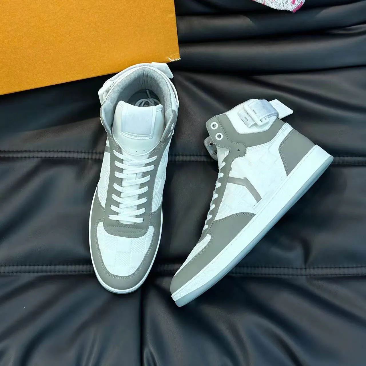 Mens Designer Sneaker Boots - Stylish Leather Trainers, Run 