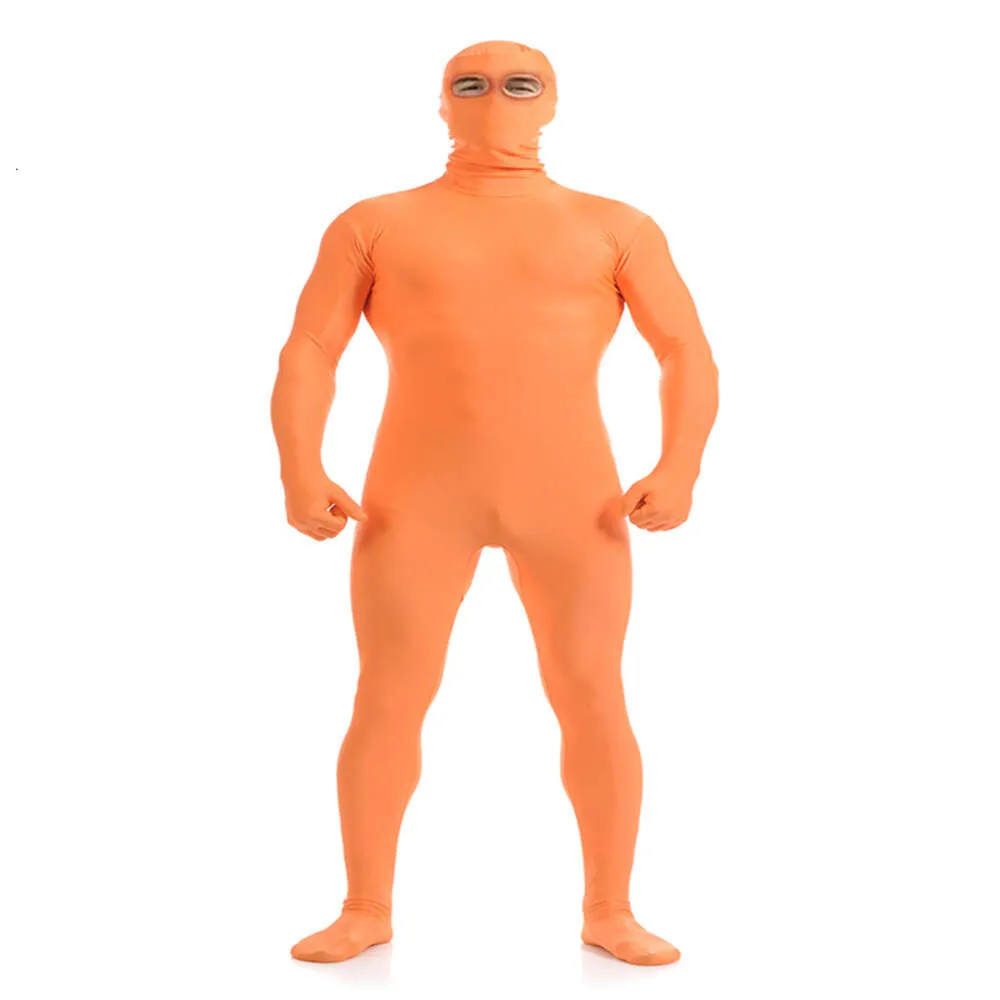 Costume Zentai Intégral Pour Homme - Combinaison Seconde Peau, Cosplay, Halloween, Déguisement Avec Capuche