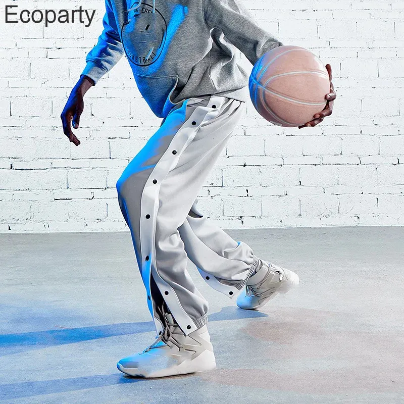 Pantaloni da uomo Pantaloni sportivi da corsa Basket Calcio Allenamento Apertura completa Bottone Giù Lato scioltoApertura da uomo 231020