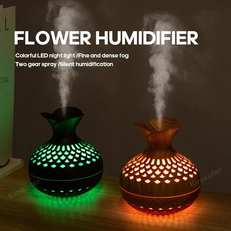 Humidificateur de Grain de bois à vapeur 300ml, diffuseur d'arôme USB, atomiseur, Instrument hydratant domestique de bureau 231020