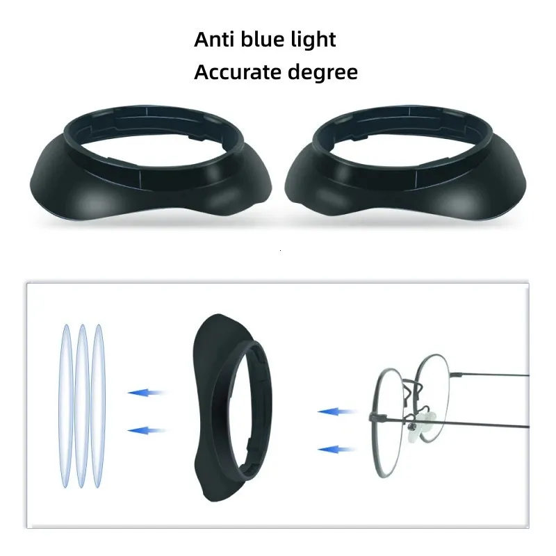 3D Brille Für Meta Quest 3 Verschreibungspflichtige Linsen, Anti Blau Myopie Linse, Schnell