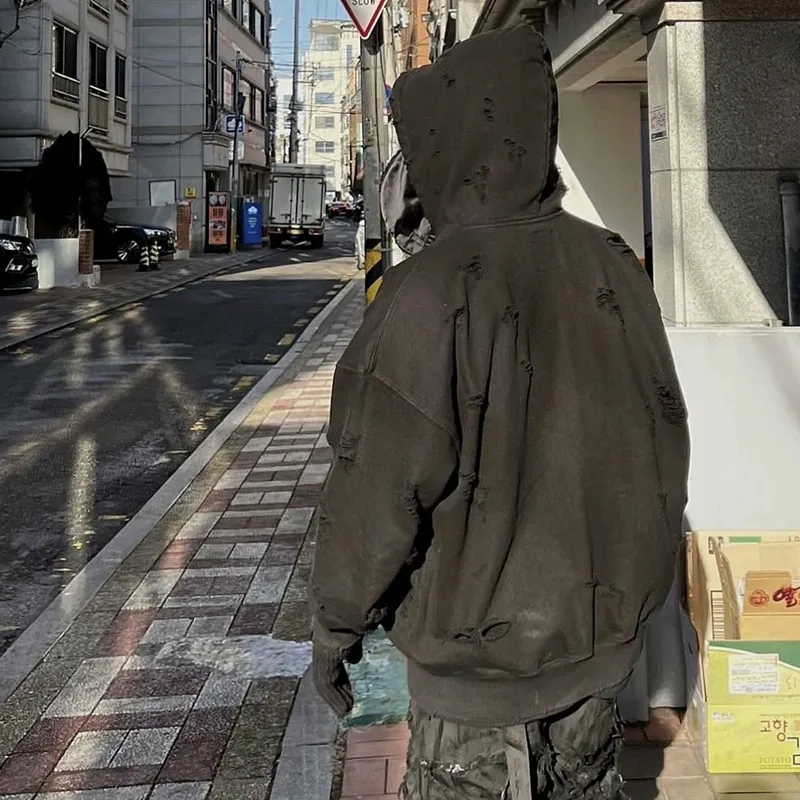 パーカー・フーディ Undermycar GRAVE OF PRIEST VINTAGE EFFECT HOODIE 5FT2054 UNDERMYCAR] 25SS GRAVE OF PRIEST VINTAGE EFFECT HOODIE