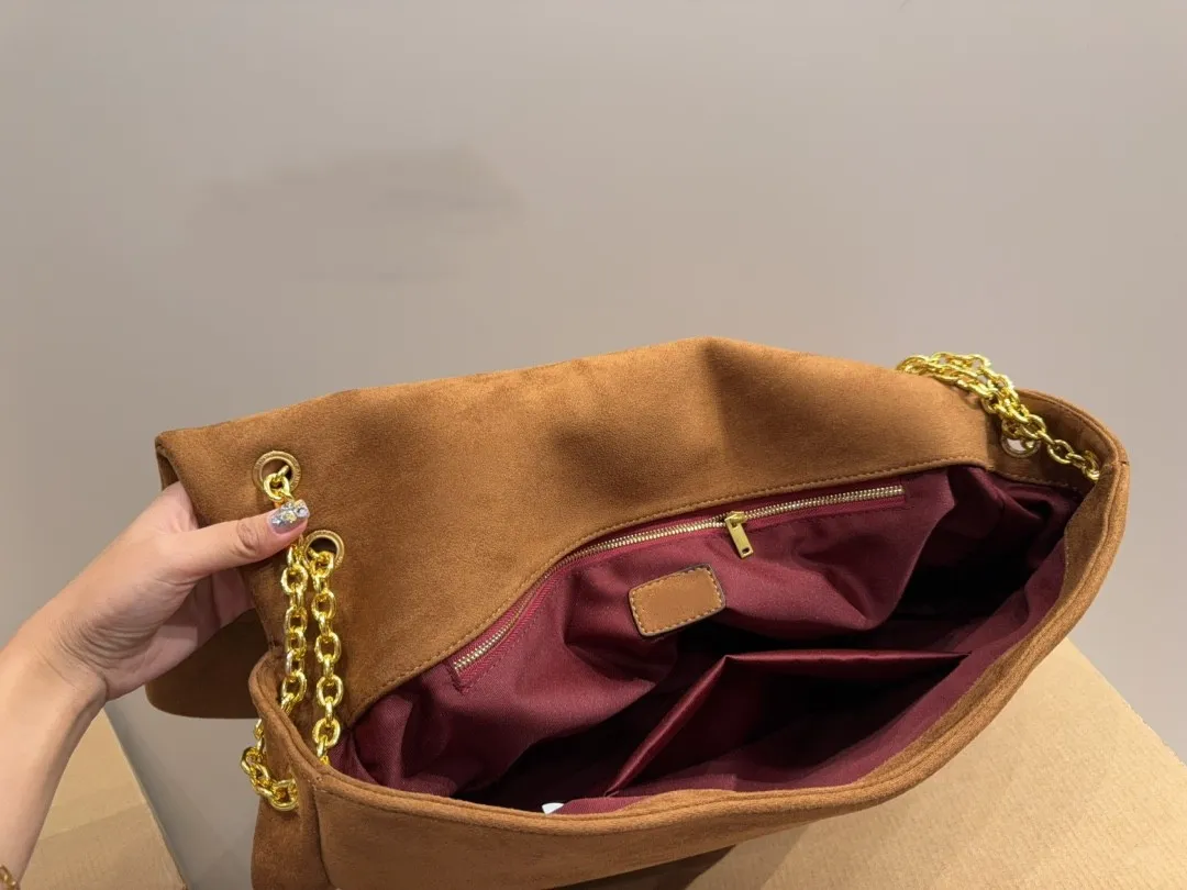 Women Suede shopping bag hobo handbag Fashion Satchels Shoulder Bags chain flap crossbody messenger bags Luxury designer purses backpack envelope wallet totes