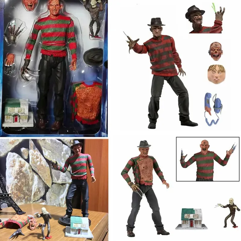 Halloween Toys Neca Krueger Action Figure Collectible Model Toy Halloween Christina Horror Decoration Gift Move Figur 231019