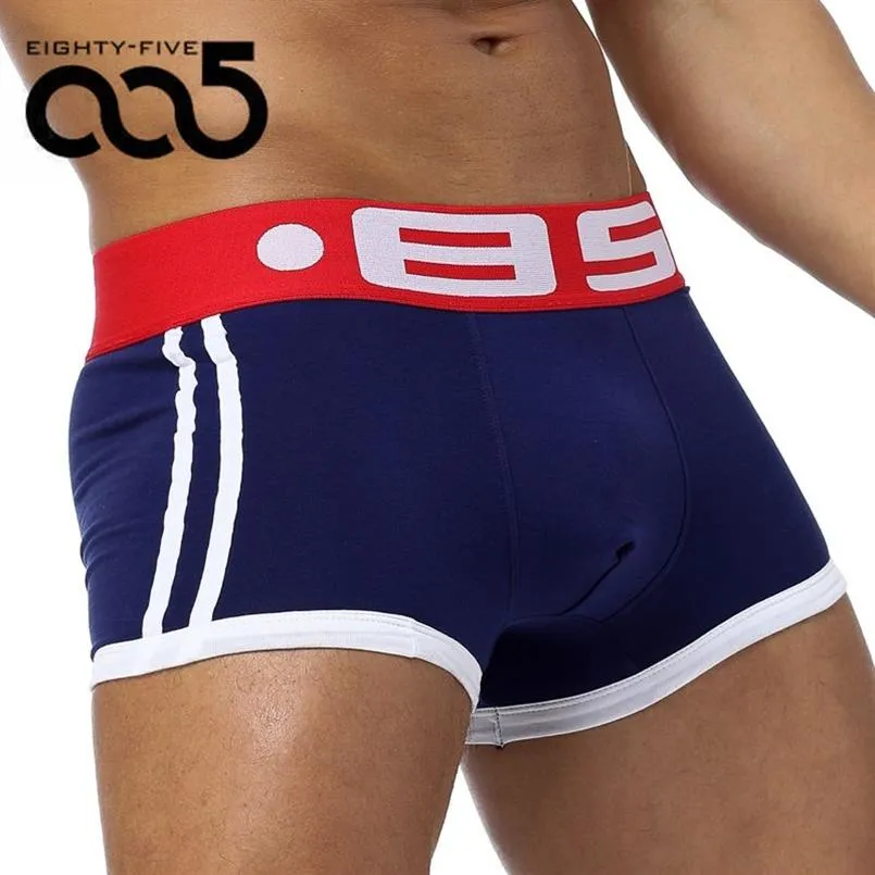 85 marque hommes sous-vêtements boxer Sexy coton Cuecas boxeurs hommes boxeurs sous-vêtements gai homme mâle garçon caleçon slip B0040327N