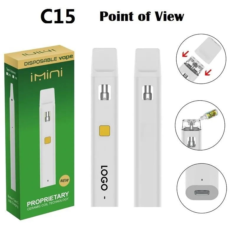Latest Imini Disposable Vape Pen Rechargeable E Cigarettes Empty Vape